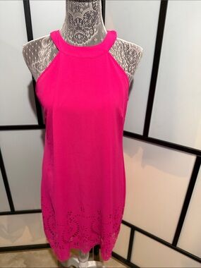 Xtraordinary Hot Pink Halter Mini Dress